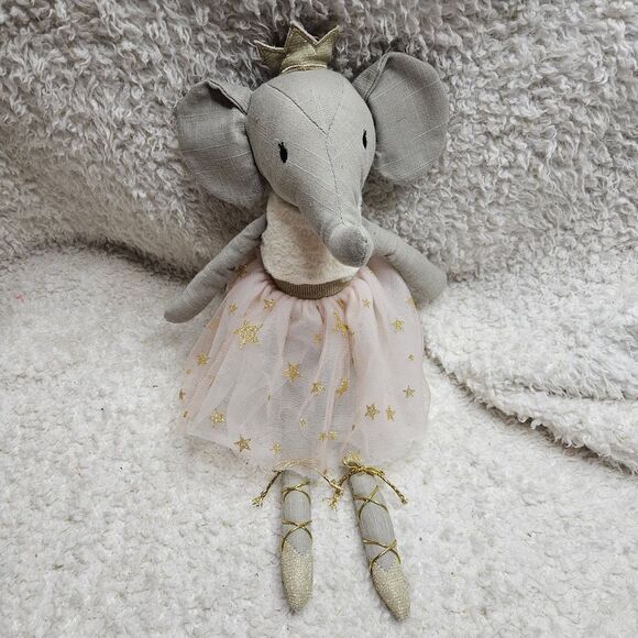 Anthropologie Eloise Elephant Ballerina Plush Elephant‎ - Picture 1 of 7